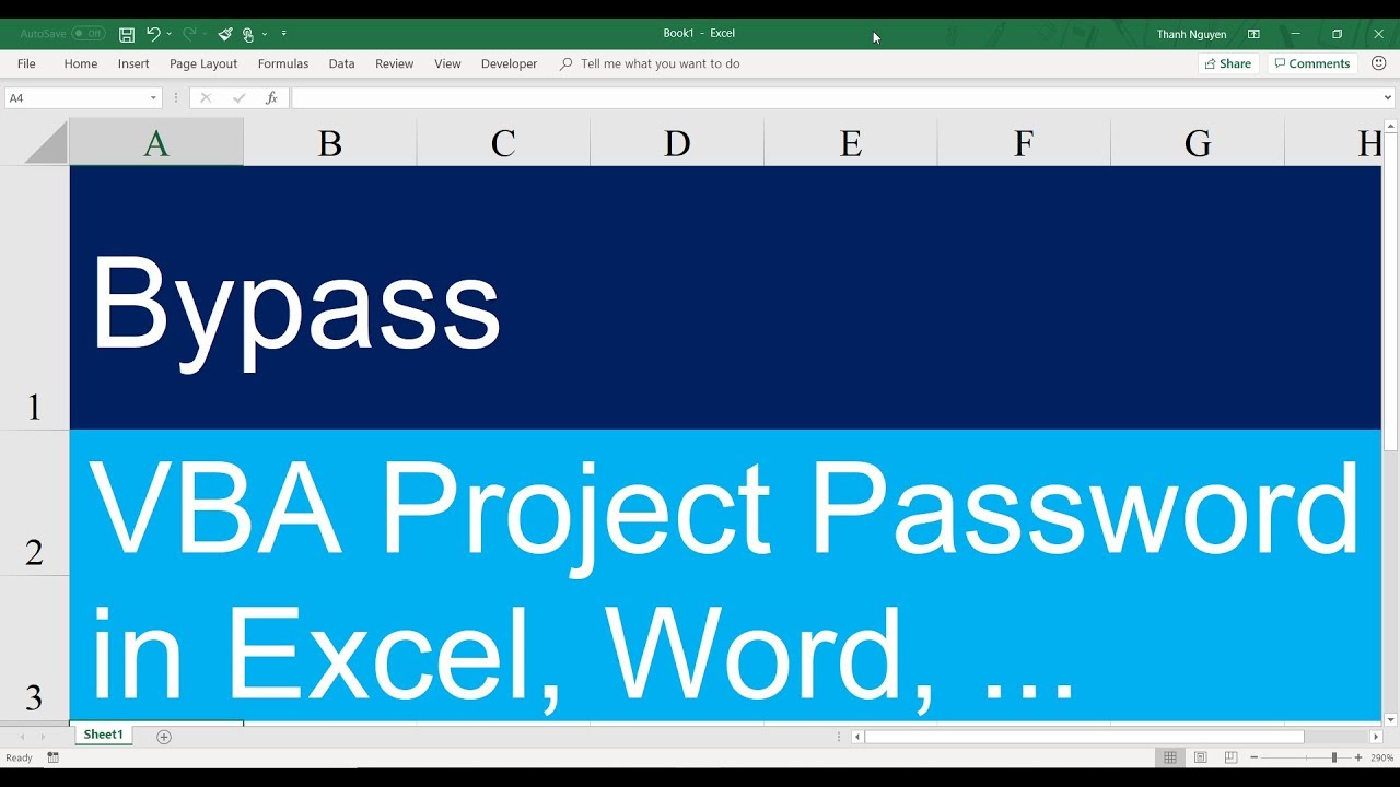 Hack Excel Vba Project Password Mac